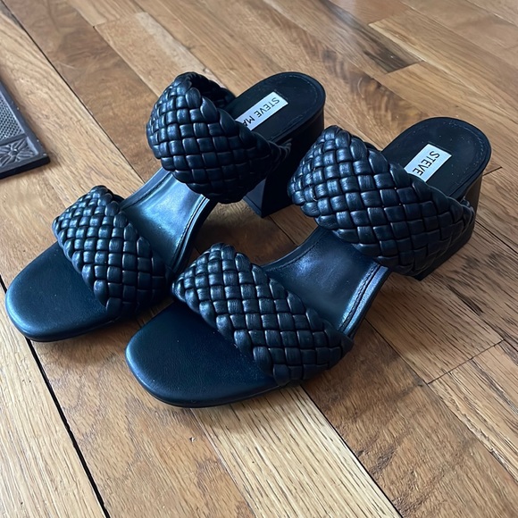 Steve Madden Braided Chunky Heel Sandal - Picture 2 of 4